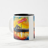 Tasse 2 Couleurs Istanbul Turquie Souvenir (Devant gauche)