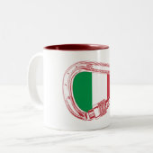 Tasse 2 Couleurs Italie Drapeau Escalade carabiner (Devant gauche)