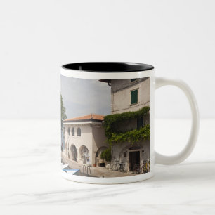 Tasse 2 Couleurs Italie, province de Vérone, Malcesine. Cassone anc