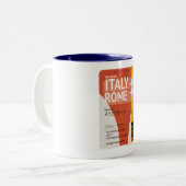 Tasse 2 Couleurs Italie Rome billet vacances (Devant gauche)