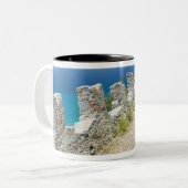 Tasse 2 Couleurs Italie, Sicile, Cefalu, Cliffside Walkway, La (Devant gauche)