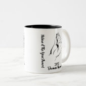 Tasse 2 Couleurs Italien de la récompense d'année (Devant droit)