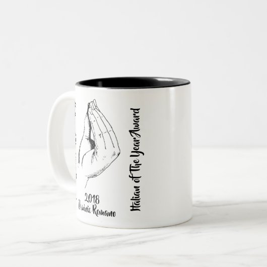 Tasse 2 Couleurs Italien de la récompense d'année (Devant gauche)