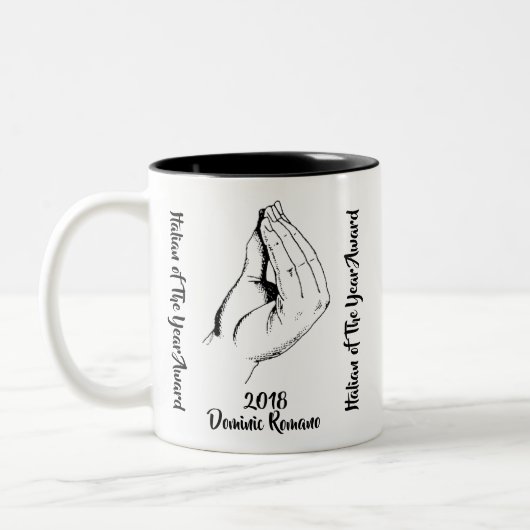Tasse 2 Couleurs Italien de la récompense d'année (Gauche)