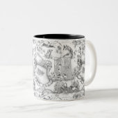 Tasse 2 Couleurs JACK RUSSELL Terrier Black Toile (Devant droit)