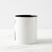 Tasse 2 Couleurs Jackalope Cryptid Animal (Centre)