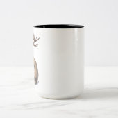 Tasse 2 Couleurs Jackalope Cryptid Animal (Centre)