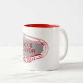Tasse 2 Couleurs Jack's Canyon Escalade Carabiner (Devant droit)