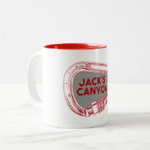 Tasse 2 Couleurs Jack's Canyon Escalade Carabiner (Devant gauche)