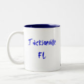 Tasse 2 Couleurs Jacksonville FL (Gauche)