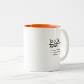 Tasse 2 Couleurs Jacob, Garçon Nom Personnalisé Définition (Devant droit)