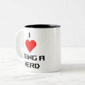Tasse 2 Couleurs J'adore être une intello (Devant gauche)