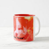 Tasse 2 Couleurs J'adore "Icies"... (Devant droit)
