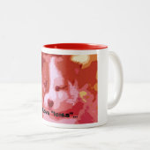 Tasse 2 Couleurs J'adore "Icies"... (Devant droit)