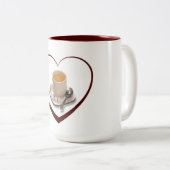 Tasse 2 Couleurs J'adore le café (Devant droit)