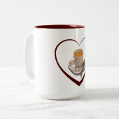 Tasse 2 Couleurs J'adore le café (Devant gauche)