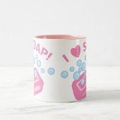 Tasse 2 Couleurs J'adore le savon (Centre)