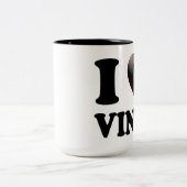 TASSE 2 COULEURS J'ADORE LE VINYLE (Centre)