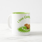 Tasse 2 Couleurs J'adore les capybaras (Devant gauche)