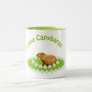 Tasse 2 Couleurs J'adore les capybaras
