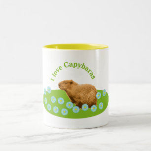 Tasse 2 Couleurs J'adore les Capybaras
