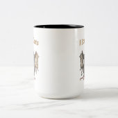 Tasse 2 Couleurs J'adore les chats avec rat (Centre)