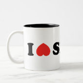 Tasse 2 Couleurs J'adore les pets (Gauche)