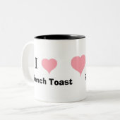 Tasse 2 Couleurs J'adore les toasts français (Devant gauche)