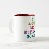 Tasse 2 Couleurs J'adore mes chèvres nubiennes (Devant gauche)