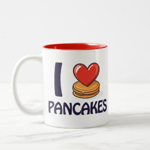 Tasse 2 Couleurs J'adore T-shirt Pancakes