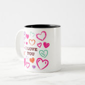 TASSE 2 COULEURS J'ADORE VOUS DESIGN. (Devant gauche)
