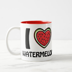 Tasse 2 Couleurs J'adore Watermelon