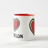 Tasse 2 Couleurs J'adore Watermelon (Centre)