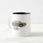 Tasse 2 Couleurs Jaguar XJ8 Cadeau simple - Or (Devant gauche)