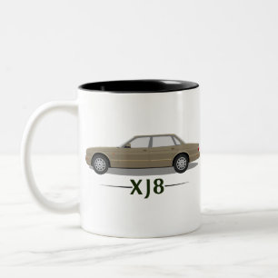 Tasse 2 Couleurs Jaguar XJ8 Cadeau simple - Or