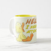 Tasse 2 Couleurs J'ai besoin d'attention (Devant gauche)