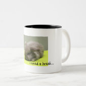 Tasse 2 Couleurs J'ai besoin d'une coupure… (Devant droit)