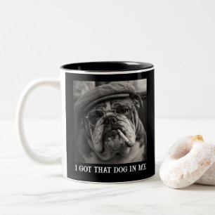 Tasse 2 Couleurs J'ai Ce Chien En Moi Cadeau Personnalisé Drôle Ave