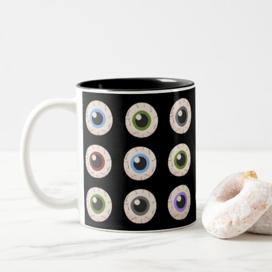 Tasse 2 Couleurs J'ai des yeux de coeur (Avec donut)