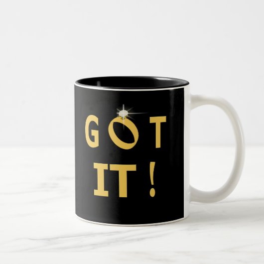 Tasse 2 Couleurs J'ai du diamant (Droit)