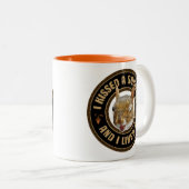 Tasse 2 Couleurs J'ai embrassé un écureuil - drôle de parodie (Devant droit)