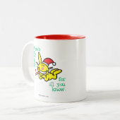 Tasse 2 Couleurs J'ai été bon toute l'année (Devant gauche)