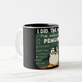 Tasse 2 Couleurs J'ai fait le mathe (Devant gauche)