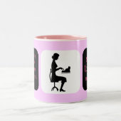 Tasse 2 Couleurs J'ai le plus mauvais travail jamais (Centre)