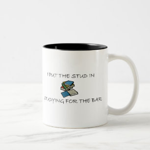Tasse 2 Couleurs J'ai mis le goujon dans l'étude pour la barre