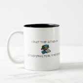 Tasse 2 Couleurs J'ai mis le goujon dans l'étude pour la barre (Gauche)