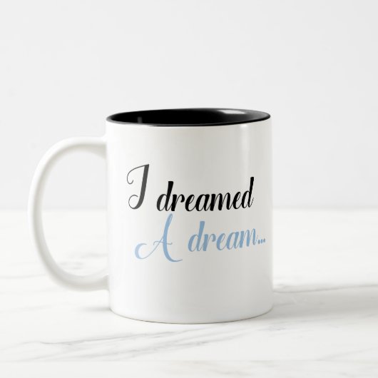 Tasse 2 Couleurs J'ai rêvé un rêve... (Gauche)