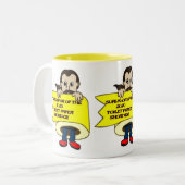 Tasse 2 Couleurs J'ai survécu (Devant gauche)