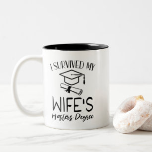 Tasse 2 Couleurs J'ai survécu à la maîtrise de ma femme
