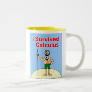 Tasse 2 Couleurs J'ai survécu au calcul